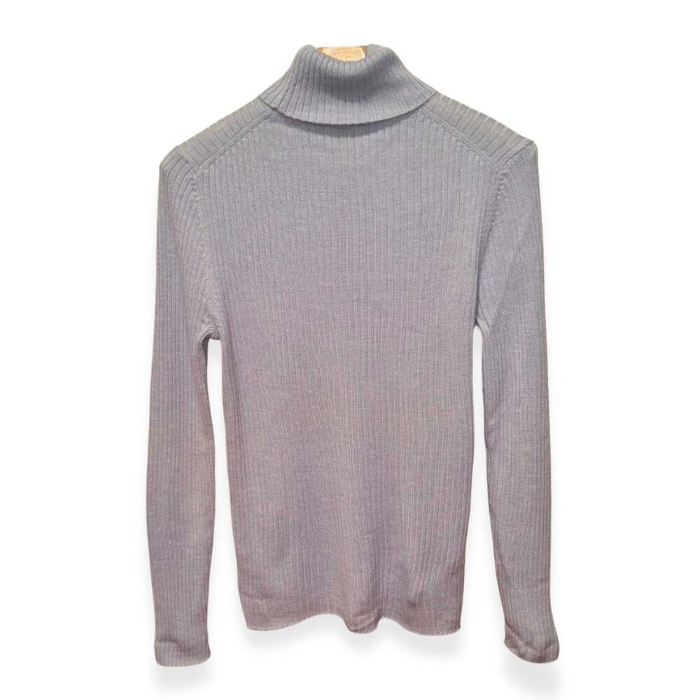 The Limited Turtleneck Sweater Large - 100% Wool Light Blue Excellent Condition